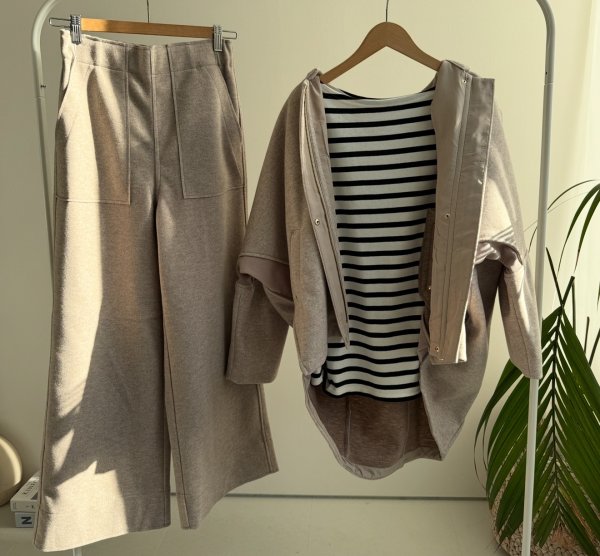 画像6: ●【LIVEご紹介アイテム】●ウールライクストレッチコクーンコート (6)