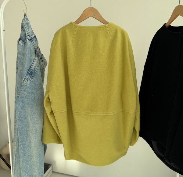 画像4: ●【LIVEご紹介アイテム】●ペコラムウールコクーンコート (4)