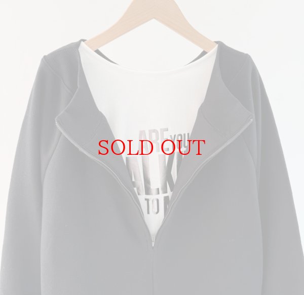 画像3: ●あったか裏起毛●【LIVEご紹介アイテム】●裏起毛ジップデザインワンピース⚫︎チャコールグレー (3)