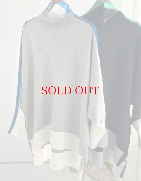 画像2: ●オシャレ配色【LIVEご紹介アイテム】配色オーバードルマンニット (2)