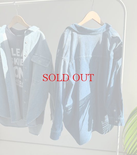 画像3: ●SALE⚫︎ベロアデニムシャツ【LIVEご紹介アイテム】 (3)