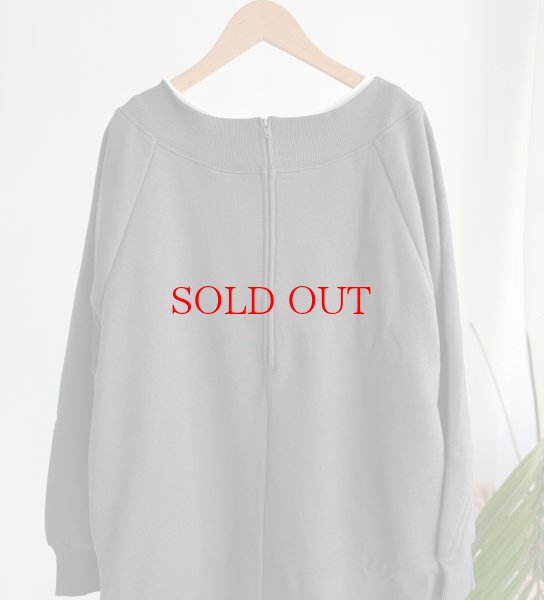 画像2: ●あったか裏起毛●【LIVEご紹介アイテム】●裏起毛ジップデザインワンピース⚫︎チャコールグレー (2)