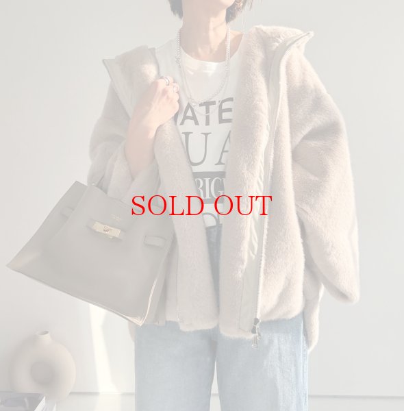 画像15: ●上質エコファーワイドスリーブフーディジャケット●【LIVEご紹介アイテム】 (15)