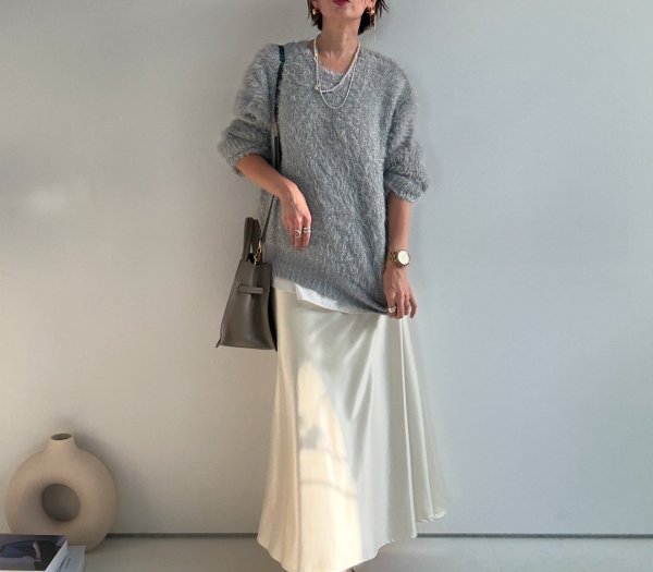 画像6: ●レザーライクサテンスカート【LIVEご紹介アイテム】 (6)