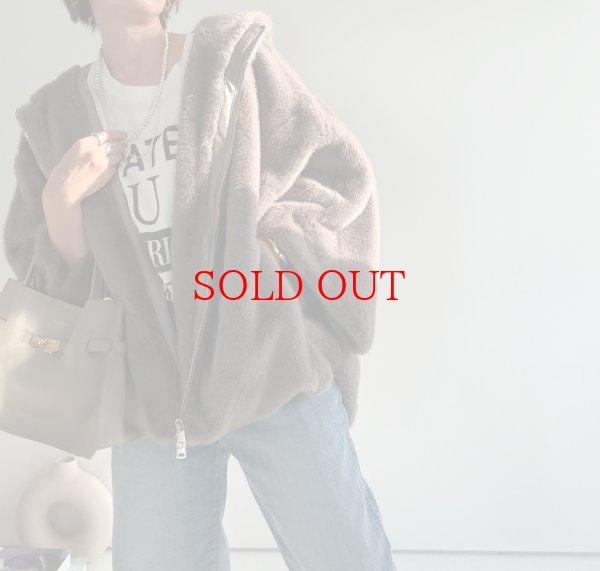 画像7: ●上質エコファーワイドスリーブフーディジャケット●【LIVEご紹介アイテム】 (7)