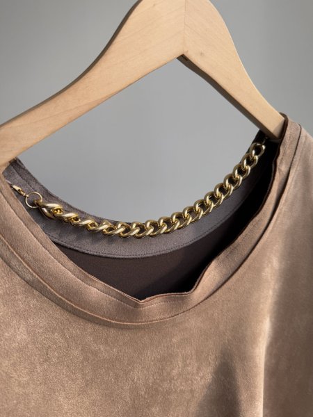 画像3: ⚫︎SALE⚫︎【LIVE ご紹介アイテム】パッチワークデザインスエードワンピ (3)