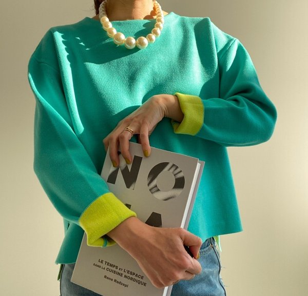 画像2: ⚫︎SALE⚫︎【LIVE ご紹介アイテム】配色ニットプルオーバー (2)