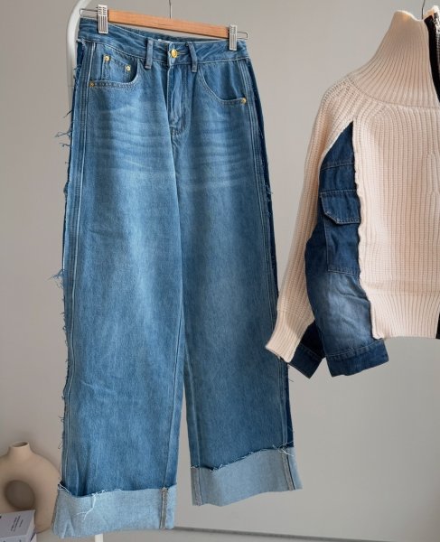 画像1: ◆数量限定SALE●【 LIVEご紹介アイテム】●デザインデニム (1)