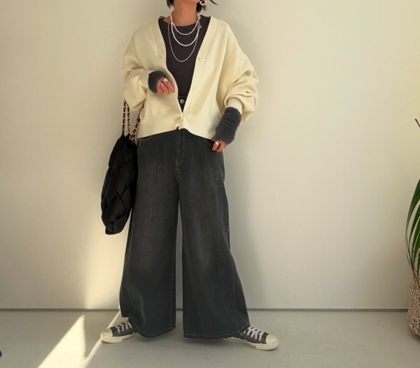 画像2: ●在庫限り●【LIVEご紹介アイテム】●ボリュームスリーブカーディガン (2)