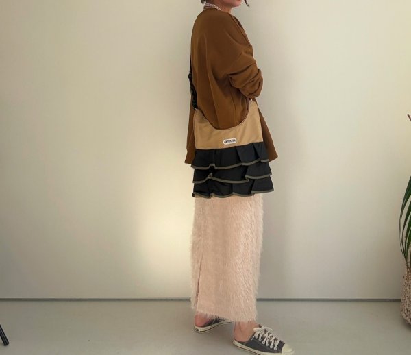 画像5: ●2WAY●MA-1×フリルデザインショルダーバッグ●【LIVEご紹介アイテム】 (5)