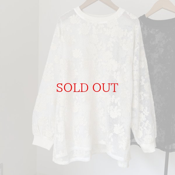 画像3: ●【1/9 LIVEご紹介アイテム】●フラワージャガードプルオーバー (3)