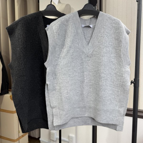 画像1: ⚫︎SALE⚫︎【LIVEご紹介アイテム】●オーバーニットベスト (1)