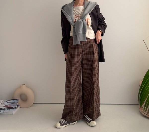 画像6: 【1/15 LIVEご紹介アイテム】細ベルト付ワイドパンツ (6)