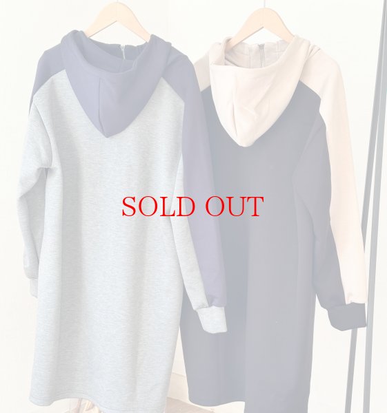 画像4: 【1/15 LIVEご紹介アイテム】●バイカラーロングフーディ (4)