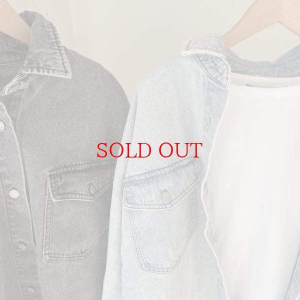 画像4: ●期間限定●【LIVEご紹介アイテム】セットアップ可能◎デニムオーバージャケット (4)