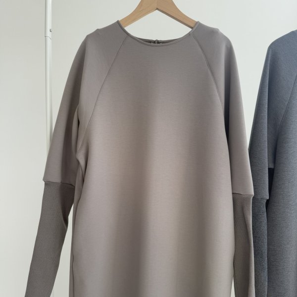 画像2: 【1/21 LIVEご紹介アイテム】●ロングリブ袖ワンピ (2)