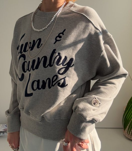 画像2: 【1/21 LIVEご紹介アイテム】●刺繍ロゴスエット (2)