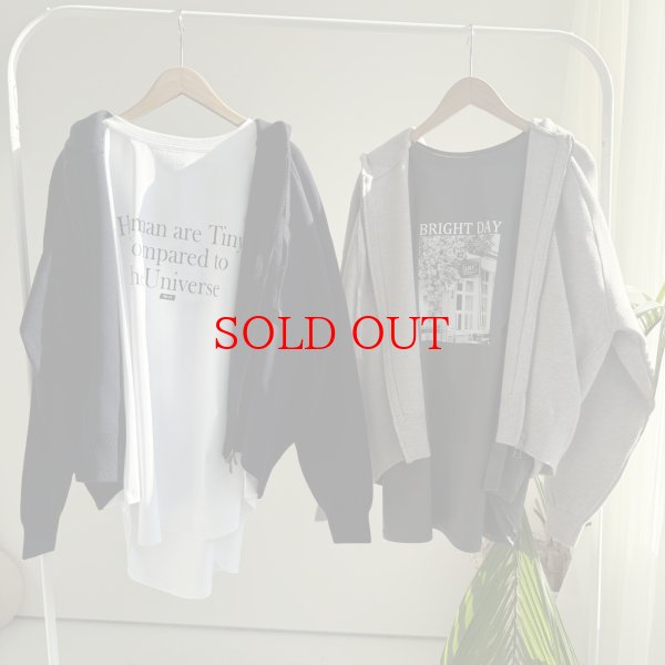 画像2: 【1/25 LIVEご紹介アイテム】●ウォッシャブルニットジップフーディ (2)