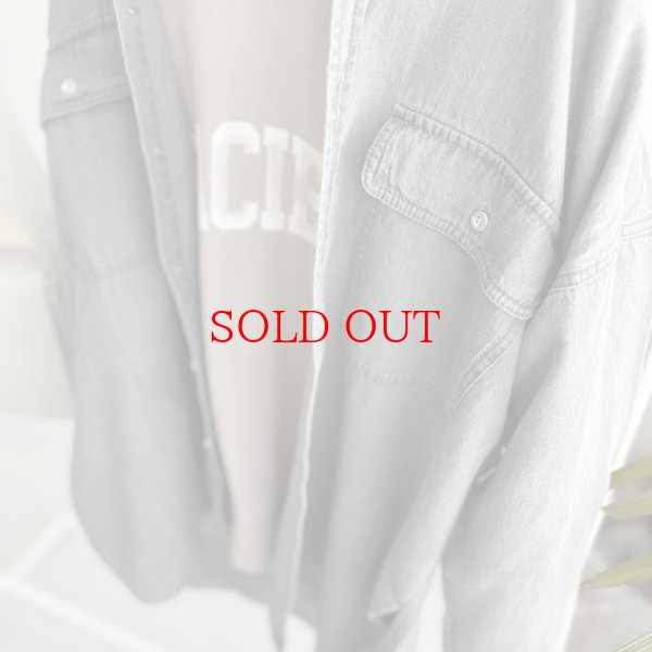 画像3: 【1/28 LIVEご紹介アイテム】●グレーウォッシュデニムシャツ (3)