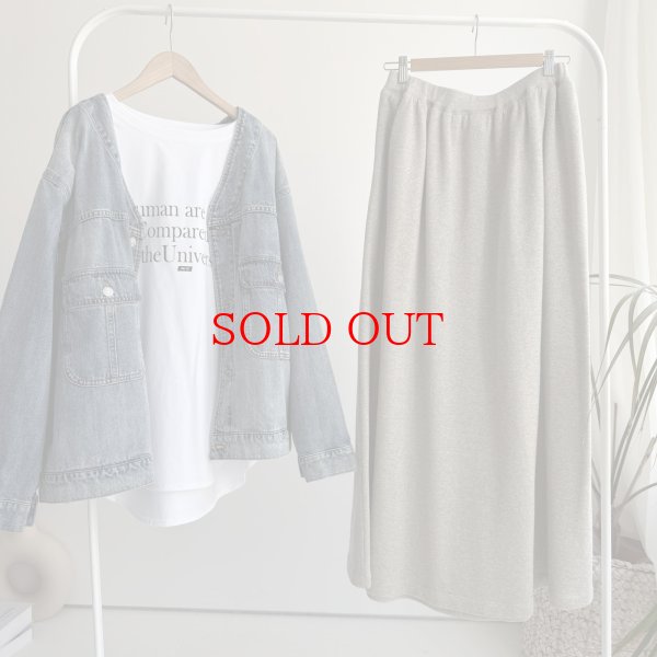 画像15: ●最終追加【1/28 LIVEご紹介アイテム】●ノーカラーデニムジャケット (15)