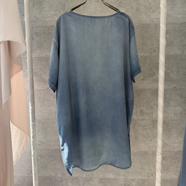 画像2: ●在庫限り【6/3 LIVEご紹介アイテム】●テンセルデニムロングプルオーバー (2)