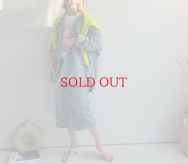 画像2: 大人気アイテムがリニューアルして復活!!【2/19 LIVEご紹介アイテム】ノーカラーオーバーデニムジャケット (2)