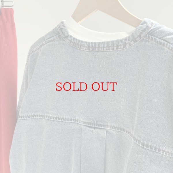 画像7: 大人気アイテムがリニューアルして復活!!【2/19 LIVEご紹介アイテム】ノーカラーオーバーデニムジャケット (7)