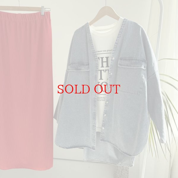 画像6: 大人気アイテムがリニューアルして復活!!【2/19 LIVEご紹介アイテム】ノーカラーオーバーデニムジャケット (6)