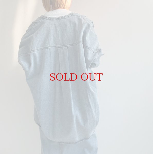 画像5: 大人気アイテムがリニューアルして復活!!【2/19 LIVEご紹介アイテム】ノーカラーオーバーデニムジャケット (5)