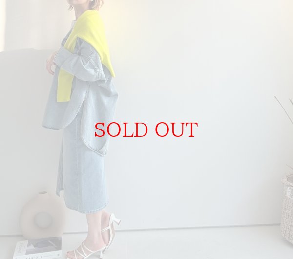 画像3: 大人気アイテムがリニューアルして復活!!【2/19 LIVEご紹介アイテム】ノーカラーオーバーデニムジャケット (3)