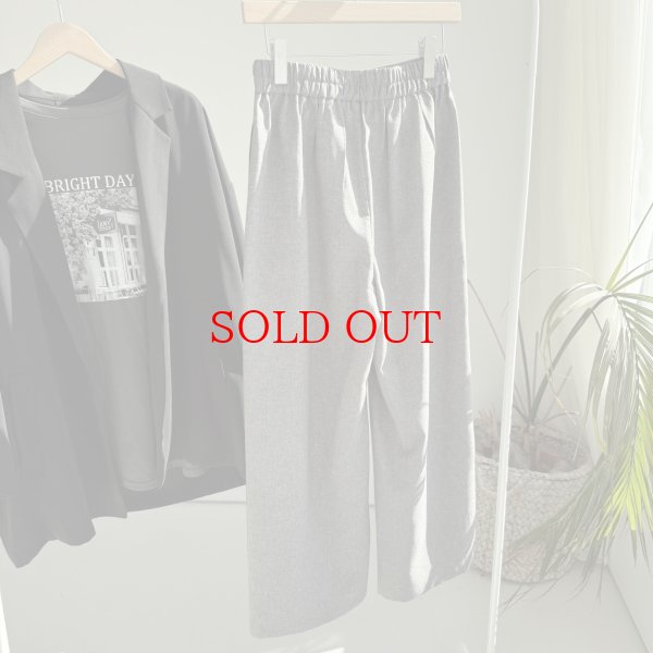 画像3: さらっとして履き心地◎【3/1 LIVEご紹介アイテム】サイドラインワイドパンツ(予約/3下) (3)