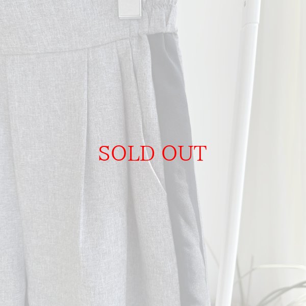 画像2: さらっとして履き心地◎【3/1 LIVEご紹介アイテム】サイドラインワイドパンツ(予約/3下) (2)