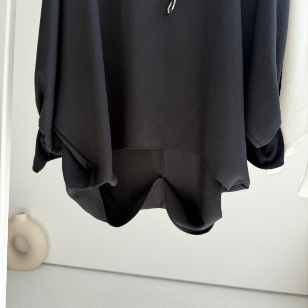 画像7: 【3/1 LIVEご紹介アイテム】裾ドレープデザイントップス (7)