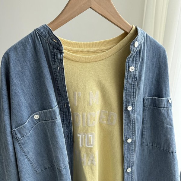 画像5: ●春夏の羽織にオススメ【6/3 LIVEご紹介アイテム】タックオーバーデニムシャツ (5)