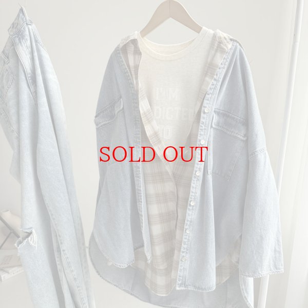 画像2: ●数量限定●【3/8 LIVEご紹介アイテム】<予約>シアーチェックシャツ (2)