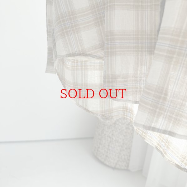 画像4: ●数量限定●【3/8 LIVEご紹介アイテム】<予約>シアーチェックシャツ (4)