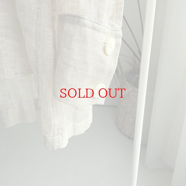 画像3: ●期間限定●数量限定●【3/8 LIVEご紹介アイテム】<予約>リネンテーラードジャケット (3)