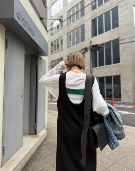 画像24: ●オリジナル●前後2WAYで使えてベルトも3WAY!!着こなし色々【5/12 LIVEご紹介アイテム】2WAY配色ワンピース (24)