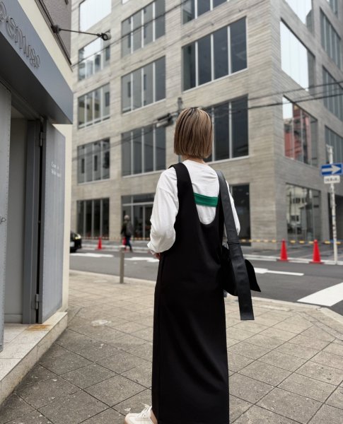 画像22: ●オリジナル●前後2WAYで使えてベルトも3WAY!!着こなし色々【5/12 LIVEご紹介アイテム】2WAY配色ワンピース (22)