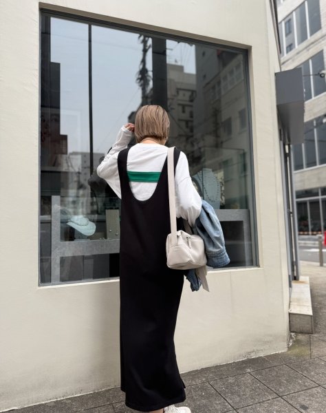 画像25: ●オリジナル●前後2WAYで使えてベルトも3WAY!!着こなし色々【5/12 LIVEご紹介アイテム】2WAY配色ワンピース (25)