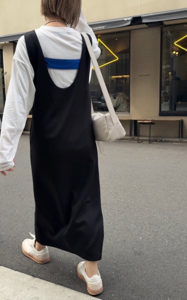 画像11: ●オリジナル●前後2WAYで使えてベルトも3WAY!!着こなし色々【5/12 LIVEご紹介アイテム】2WAY配色ワンピース (11)