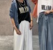 画像6: ●数量限定メーカーフリー枠解放●【5/23 LIVEご紹介アイテム】＜予約/6上仕上り予定＞テロトロ素材で着心地◎フレンチロゴトップス（セットアップ可能） (6)