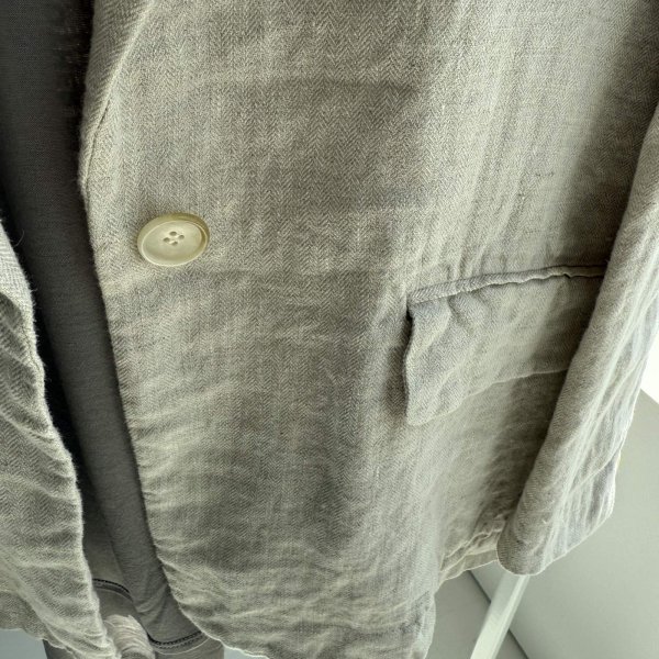 画像5: ●くたっとした本物リネンの風合い◎大人の雰囲気【5/10 LIVEご紹介アイテム】リネンジャケット (5)