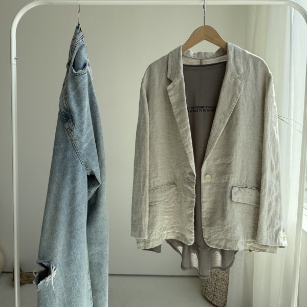 画像4: ●やわらかなガーゼみたいな風合い【3/24 LIVEご紹介アイテム】前後ミニロゴガーゼライクロゴロンT (4)