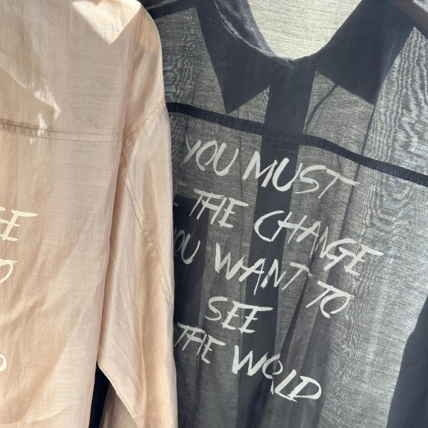 画像5: ●殴り書きバックロゴがオシャレ!!!【3/26 LIVEご紹介アイテム】●バックロゴシアーシャツ (5)