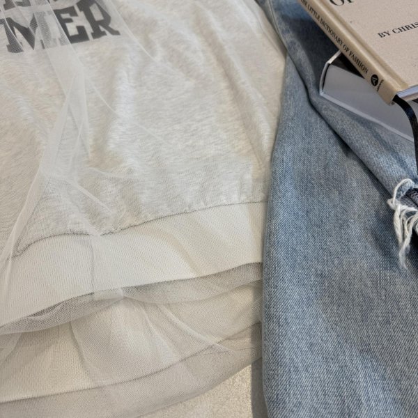 画像3: ●チュールがレイヤードロゴトップス【4/8 LIVEご紹介アイテム】 (3)