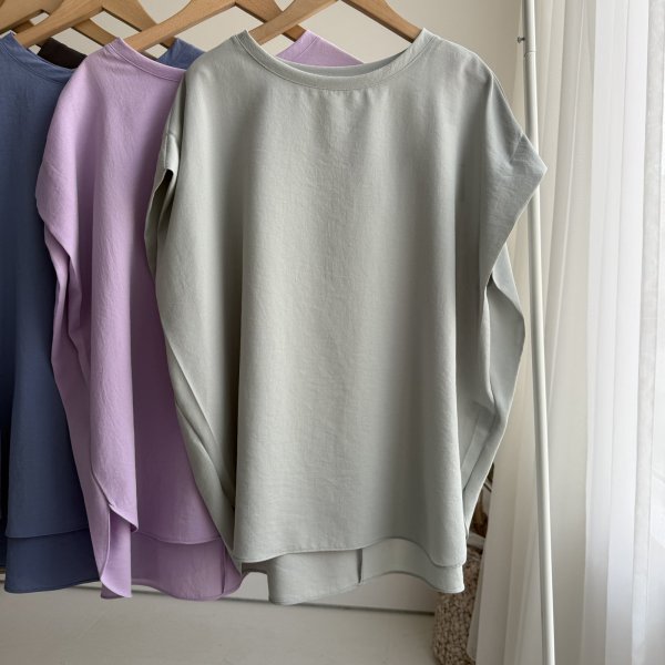 画像5: ●サラッと素材でデイリーにもお仕事にもオススメ【4/10 LIVEご紹介アイテム】タックショルダートップス (5)