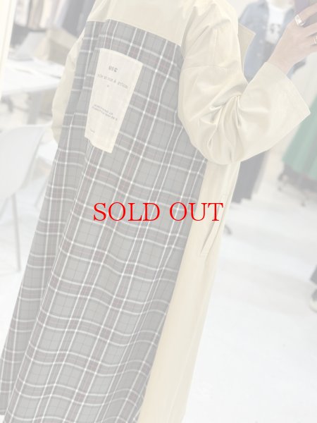 画像4: ●メーカー在庫残り僅か/期間限定掲載（完売カラーは再販なし）●チェックドッキングデザインコート (4)