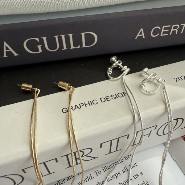 画像3: ●【4/17 LIVEご紹介アイテム】●ロングチェーンピアス/イヤリング (3)