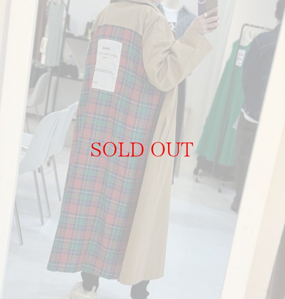 画像2: ●メーカー在庫残り僅か/期間限定掲載（完売カラーは再販なし）●チェックドッキングデザインコート (2)